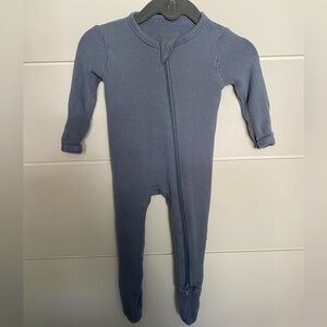 Kyte baby double zipper ribbed footie